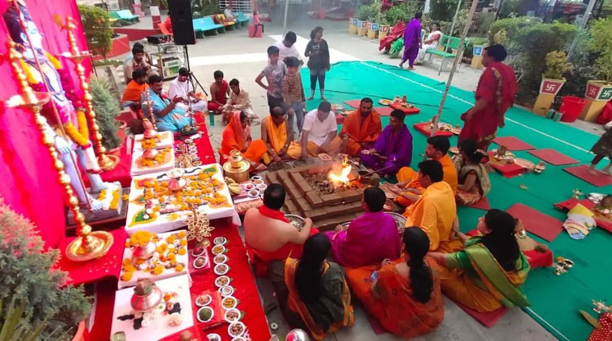 laghurudra swahakar took place in shri mangaldev graha mandir