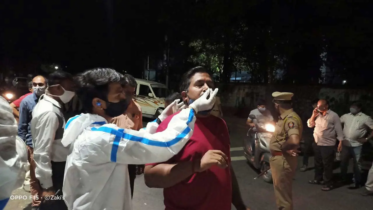 jalgaon police corona test 1