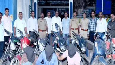 चोरीच्या सात दुचाकींसह तिघांना अटक ; भुसावळ बाजारपेठ पोलिसांची कामगिरी 6 bike chor jpg webp