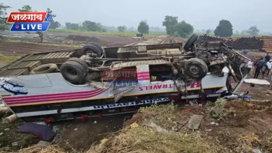 ब्रेकिंग : चाळीसगाव तालुक्यात खासगी बसला भीषण अपघात 5 meharunbare bus accident jpg webp