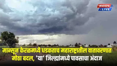 मान्सून केरळमध्ये धडकताच महाराष्ट्रातील वातावरणात मोठा बदल, 'या' जिल्ह्यांमध्ये पावसाचा अंदाज 6 RN jpg webp