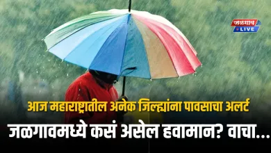 आज महाराष्ट्रातील अनेक जिल्ह्यांना मुसळधार पावसाचा अलर्ट; जळगावमध्ये कसं असेल हवामान? वाचा… 3 jalgaonrain