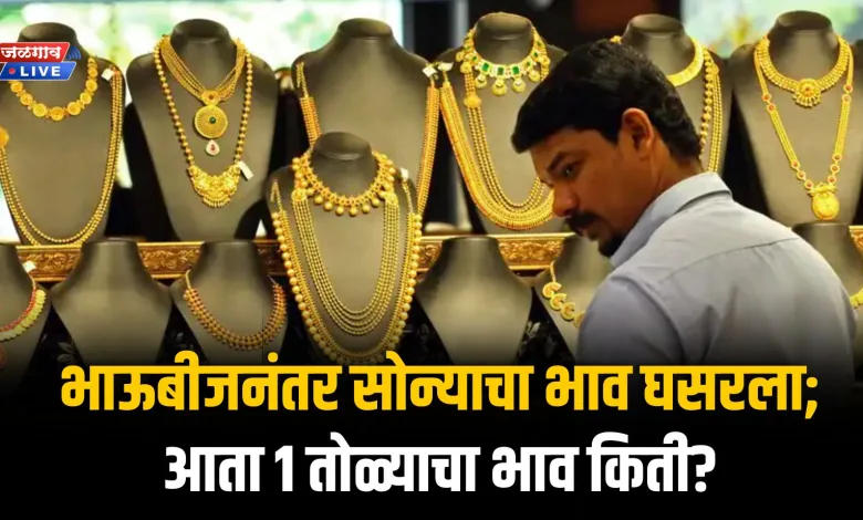 भाऊबीजनंतर सोन्याचा भाव घसरला; आता 1 तोळ्याचा भाव किती? 1 GS4Nov