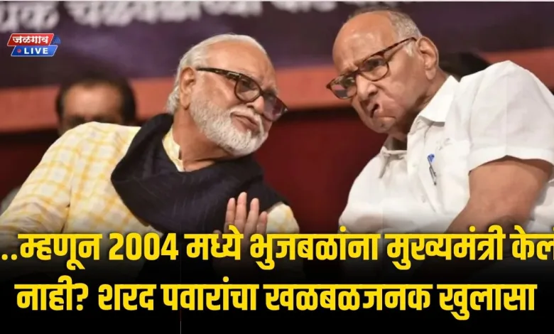 …म्हणून 2004 मध्ये भुजबळांना मुख्यमंत्री केलं नाही? शरद पवारांचा खळबळजनक खुलासा 1 sharad pawar bhujbal