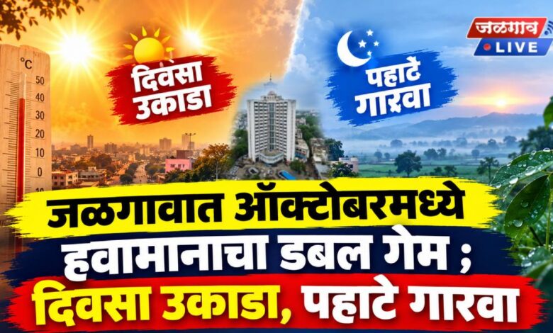 जळगावात ऑक्टोबरमध्ये हवामानाचा डबल गेम ; दिवसा उकाडा, पहाटे गारवा 1 TP7 Oct